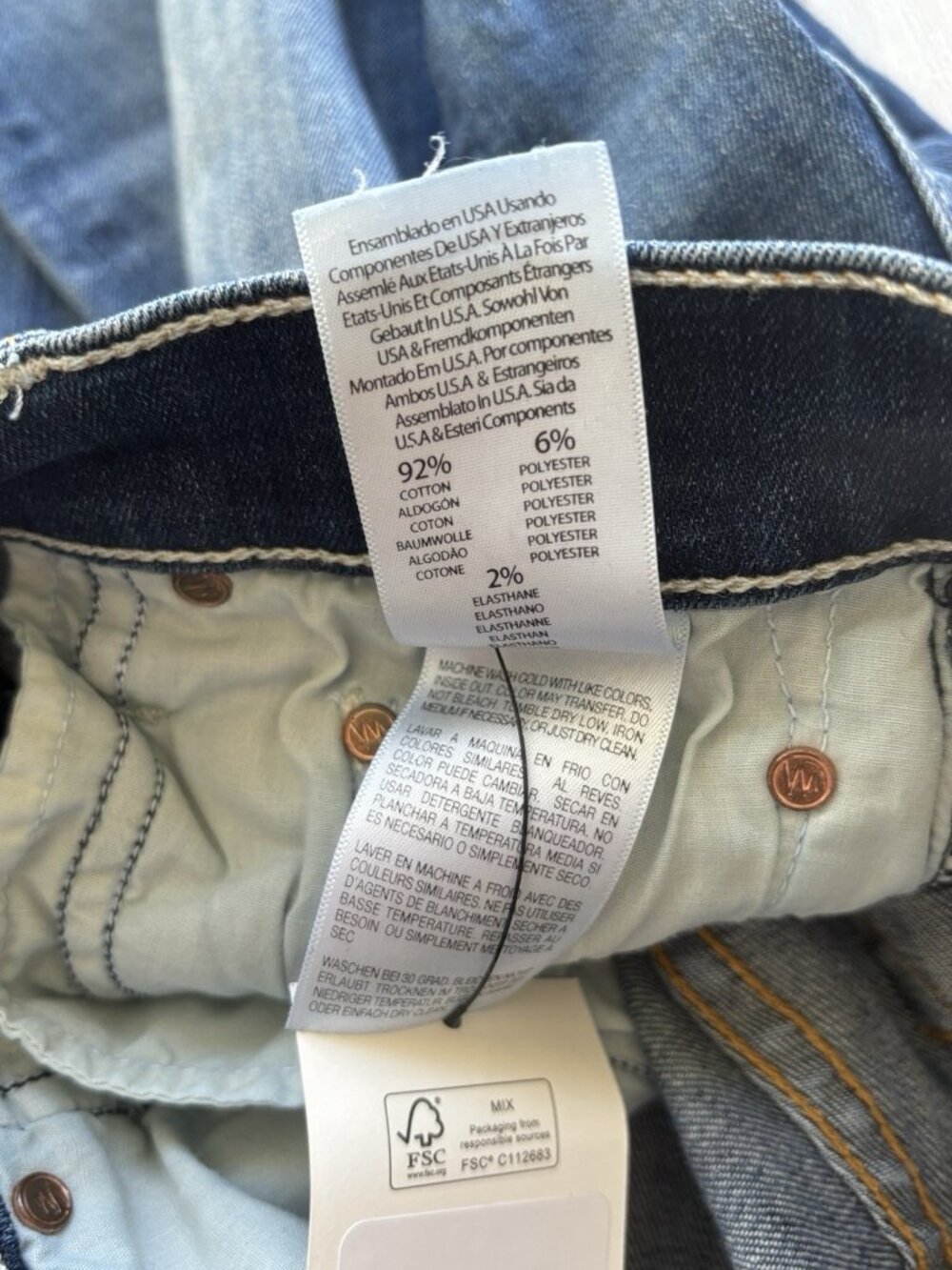 Mother "Insider Crop Step Fray" Rough Enough, Women's Jeans Size 26 - Picture 8 of 13